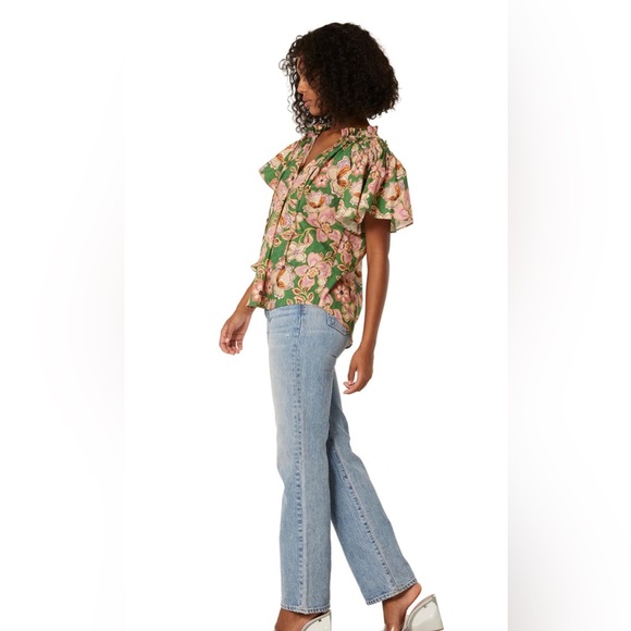 Misa | Suparna Floral Print Top | Color Kelly Blossoms XS - Picture 3 of 9